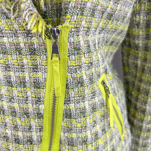 Forever 21 Classic Chic Tweed Jacket Yellow - Medium - Picture 5 of 9